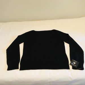 Liz Clairborne Classics Black Boatneck Sweater